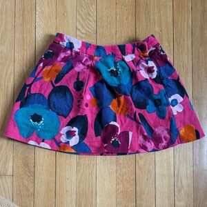 Catimini Navy Skirt with Orange Trim